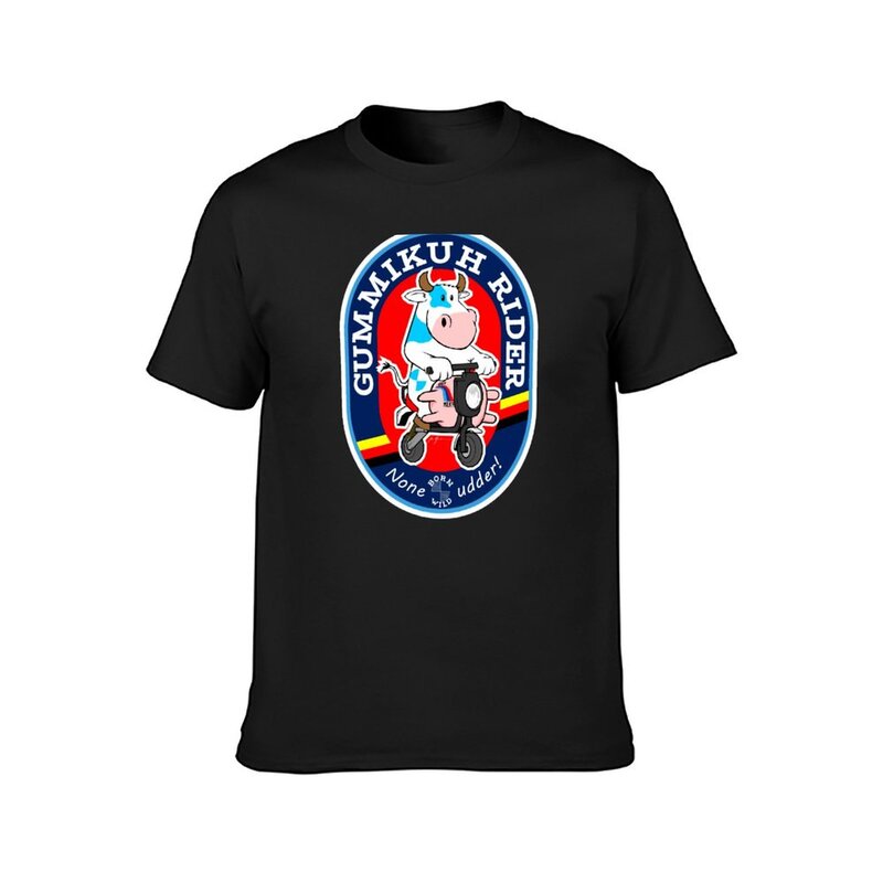 Gummikuh Riders Unit, Unite Black Plain T-Shirt para Homens, Sublime Camisetas Pretas, Customs Your Own