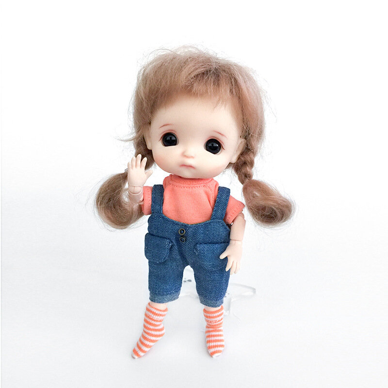 Calcetines cortos a rayas Ob11 para muñeca Molly, accesorios para muñecas Ob11 ,Gsc,1/8 1/12bjd, 2 pares