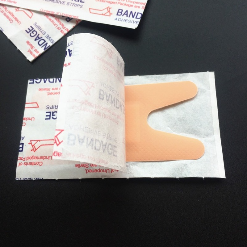 Adesivo de primeiros socorros bandagem tiras, band-aid impermeável para a família, gesso ferida, forma de borboleta, 100pcs