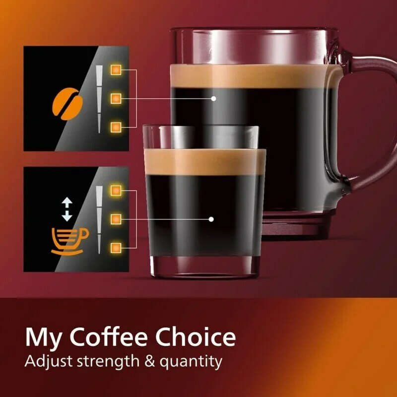 Máquina de Espresso completamente automática serie 3200, Espumador de leche clásico, 4 variedades de café, pantalla táctil, 100% Ce