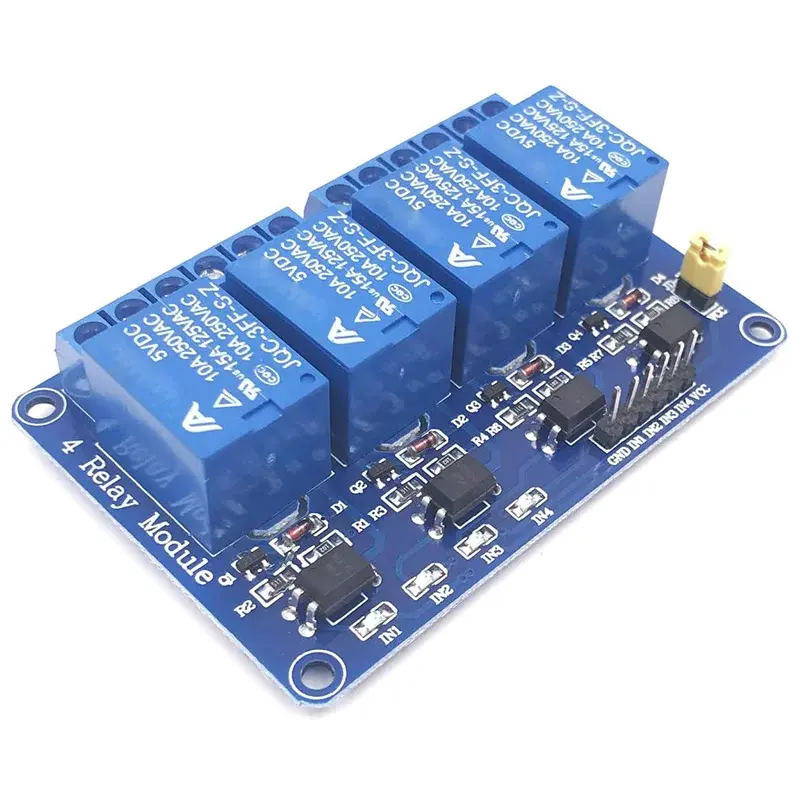 Реле Arduino модульный оптрон, 5 В, 12 В, 24 В, 1 шт., релейный выход 1, 2, 4, 6, 8-канальное реле, плата модуль, триггер