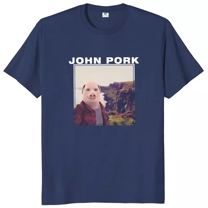 Camiseta de John Pork Is Calling para hombre y mujer, camisa de manga corta con cuello redondo, 100% algodón, informal, Estilo Vintage, divertida, de verano