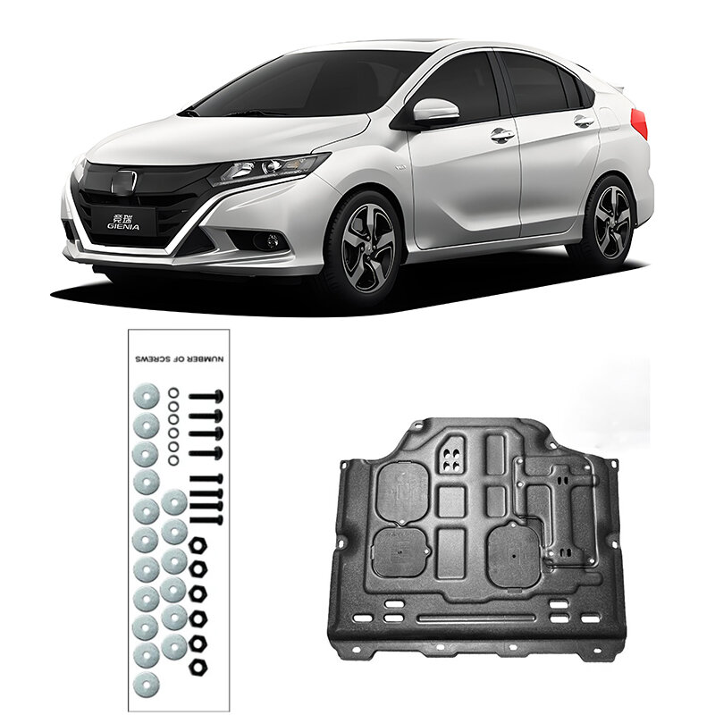 Guardabarros de coche para Honda GIENIA 2015-2019 2018, placa protectora de motor, protector contra salpicaduras, cubierta de placa, guardabarros negro