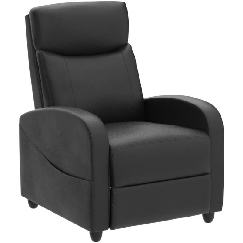 Кресло с откидной спинкой для взрослых, массажное кресло с маленьким откидным креслом для домашнего кинотеатра с поддержкой поясницы,