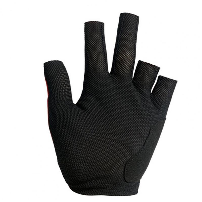 Guante de billar elástico antideslizante para hombre y mujer, accesorio deportivo transpirable de 5 dedos para la mano izquierda
