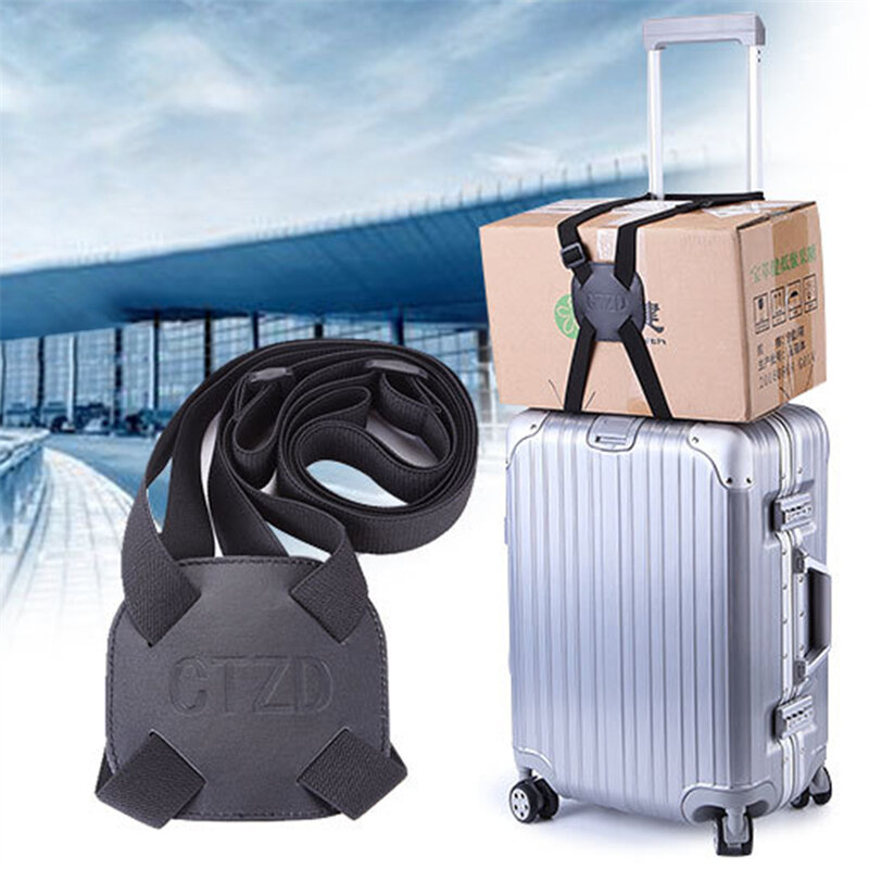 Correa elástica para equipaje, accesorio para maleta fácil de viajar, versión fácil, color negro