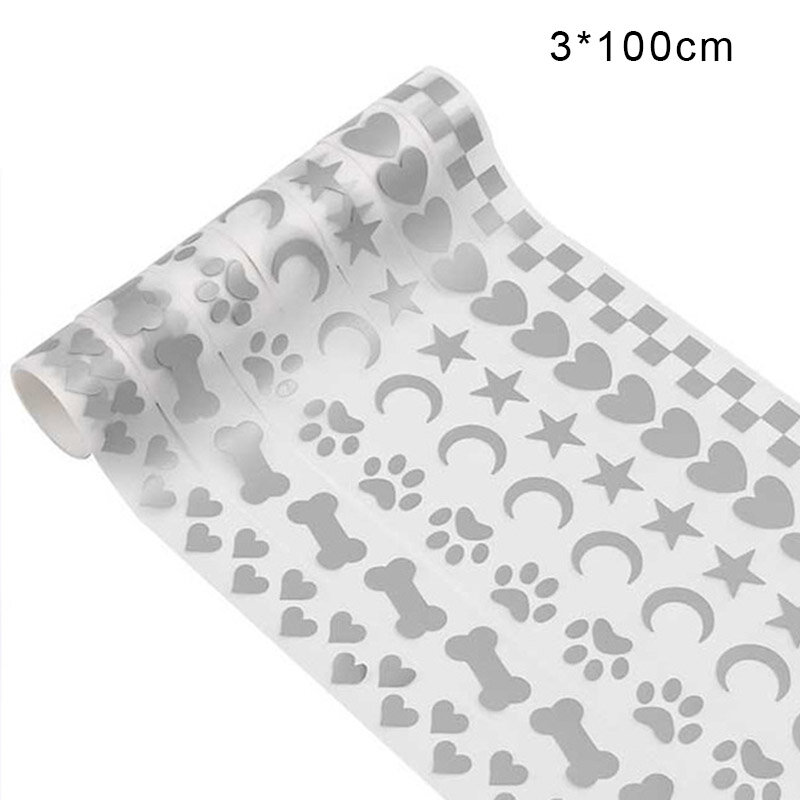 DIY Iron On Reflective Stickers for Clothing Hot Stamping Foil Heat Transfer Film Reflective Tape Patches for Clothes Bags