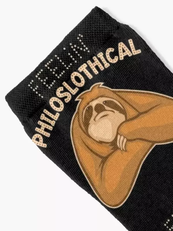 Философские носки для Ленивец, теплые зимние подвижные чулки для снега, женские носки, мужские носки