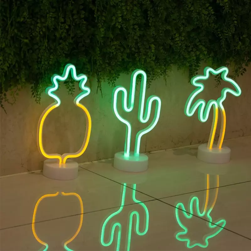 Neon Zeichen USB LED Dekoration Einhorn Flamingo Lampe Mond Regenbogen Für Haus Nacht Nacht Licht Decor Licht Für weihnachten