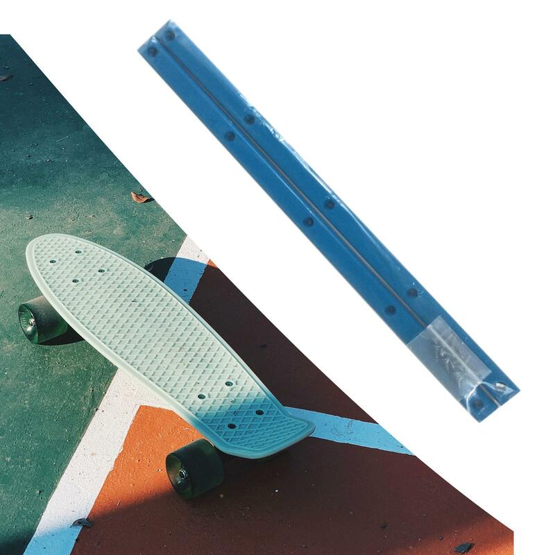 Rel Skateboard sepasang dek panjang mengurangi gesekan tepi strip pelindung