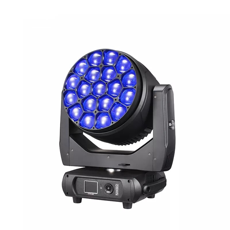 8pcs with 2in1roadcase big eye moving head zoom 19*40w rgbw 4in1 beam led moving stage wash party lamp BAR KTV effect lighting