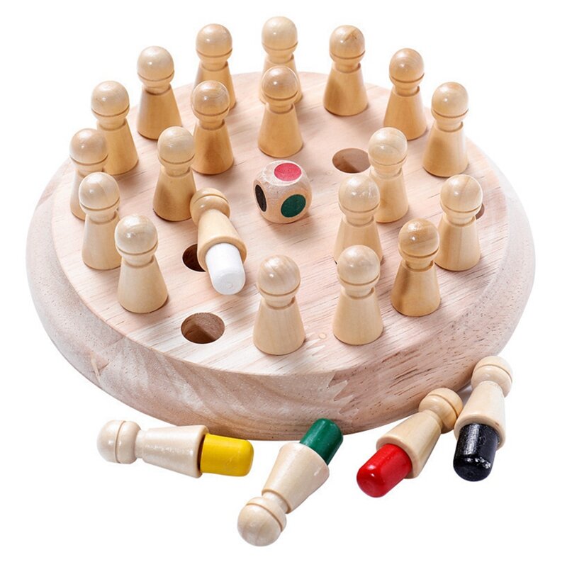 Juguetes educativos para niños, ajedrez de Memoria de Color, juegos para padres e hijos, tablero de reconocimiento de Color para entrenamiento de memoria