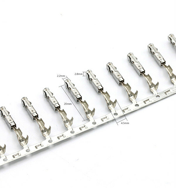 50pcs/lot TE Crimp Female Terminals (Pins) For Repair Wire For Audi Volkswagen Skoda Seat 1241380-1