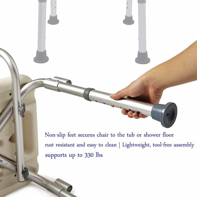 Anti-Slip Bath Chair Feet Accessories Durable Universal Shower Chair Tips Rubber Caps Bench Rubber Feet