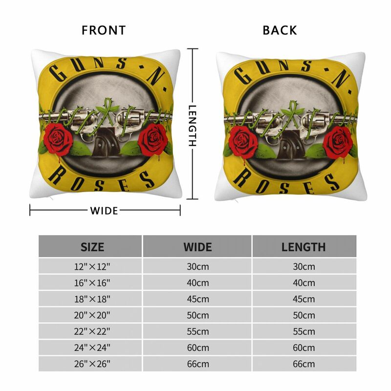 Guns N mawar sarung bantal persegi peluru untuk sarung bantal Sofa