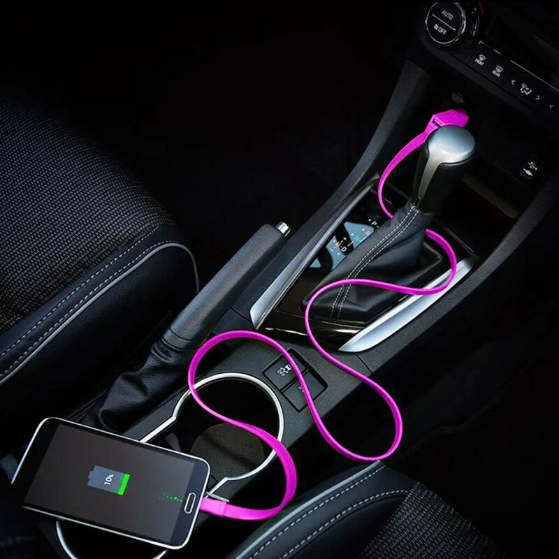 شاحن سيارة USB مزدوج ، 12-24 فولت ، مصباح LED مستدير ، محول هاتف محمول مقاوم للصدأ ، منفذ مع مؤشر الضوء الأخضر