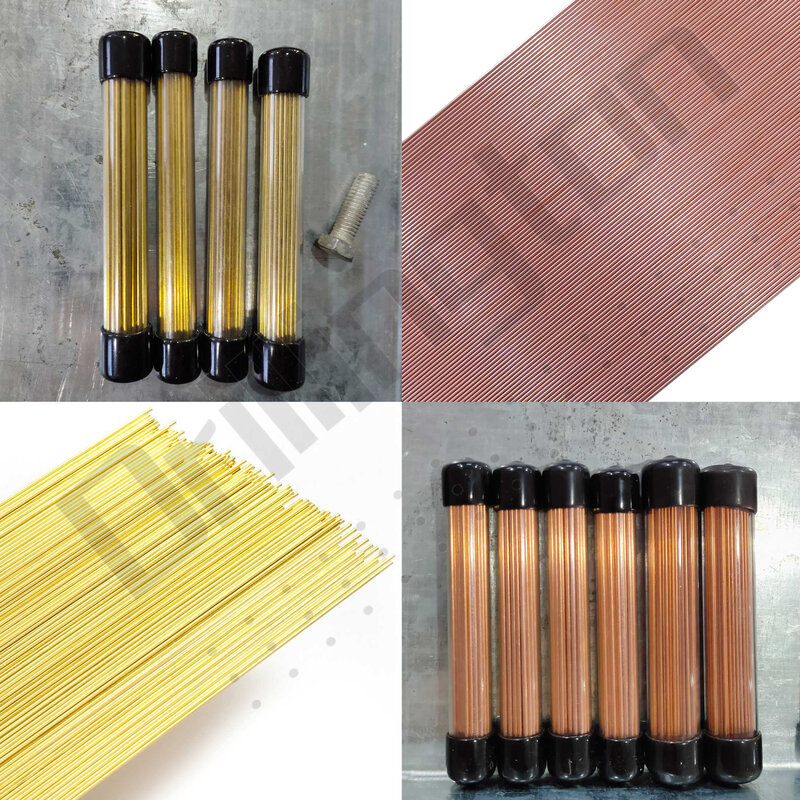 Varilla de cobre de latón de 0,1mm-2,5mm, varilla de electrodo EDM, barra de torno, eje de varilla EDM redondo o varilla elíptica para máquina EDM