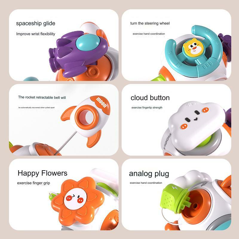Baby busy ball puzzle multifunzionale educazione precoce baby manhattan ball hand grip ball touch training grip decompressione