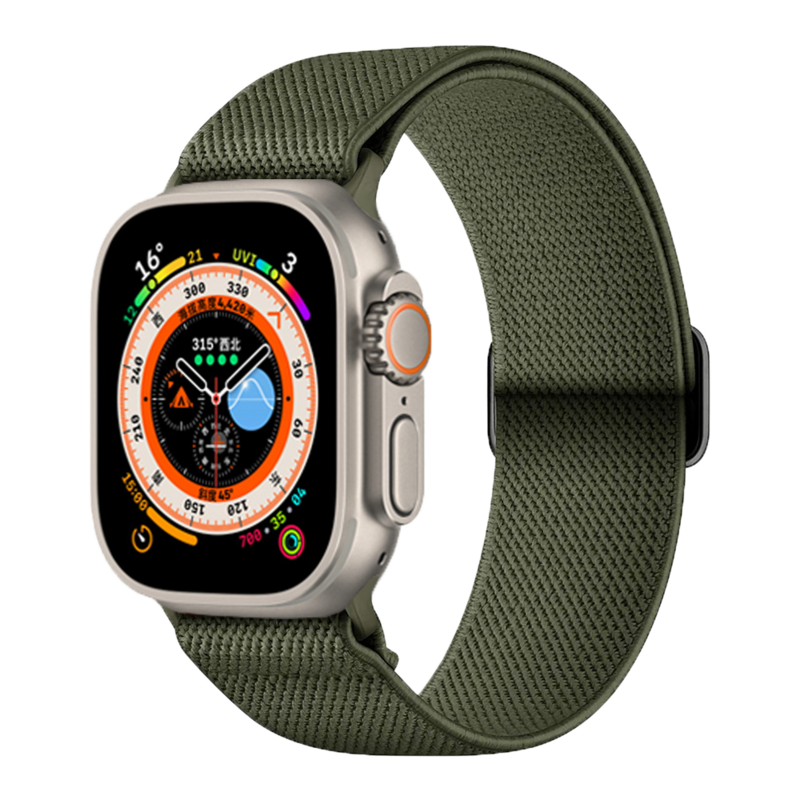 Pulseira Correa, Apple Watch Ultra Band, Série 9, 7, 8, 6, 5, 4, 3, 2, SE, 44mm, 40mm, Nylon Strap for Apple Watch, 41 milímetros, 42 milímetros, 45 milímetros, 49 milímetros