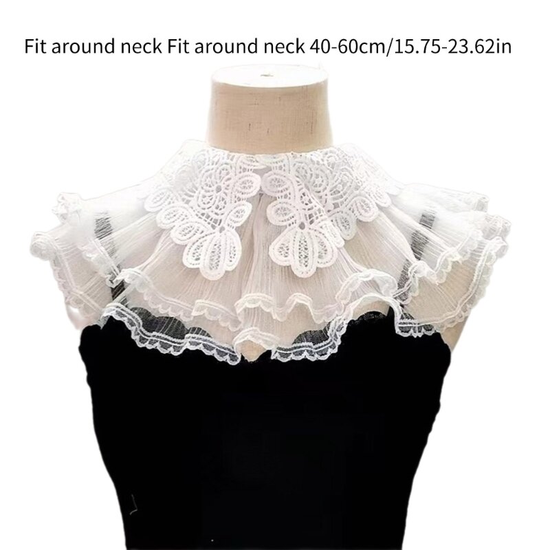 Collar falso tamaño ajustable, Collar decorativo calado para mujer, costura DIY, envío directo