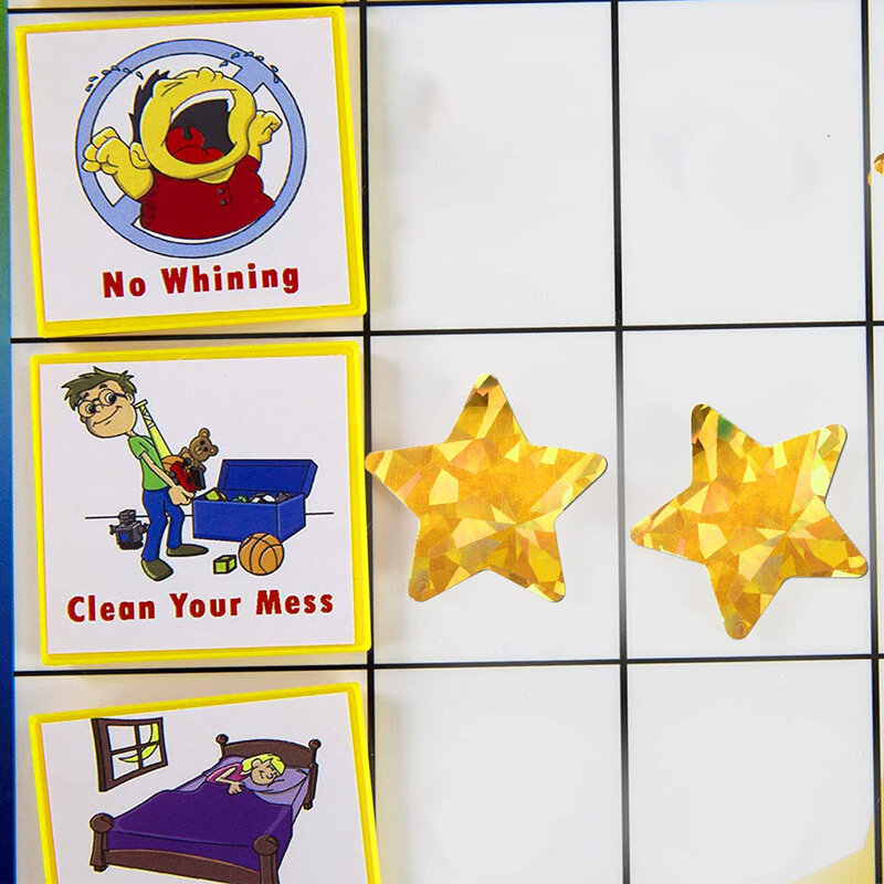 500 Stuks Glitter Ster Stickers Voor Kinderen School Leraar Beloning Sticker Schattige Feestdecor Klein Bedrijf Label Scrapbooking Stickers