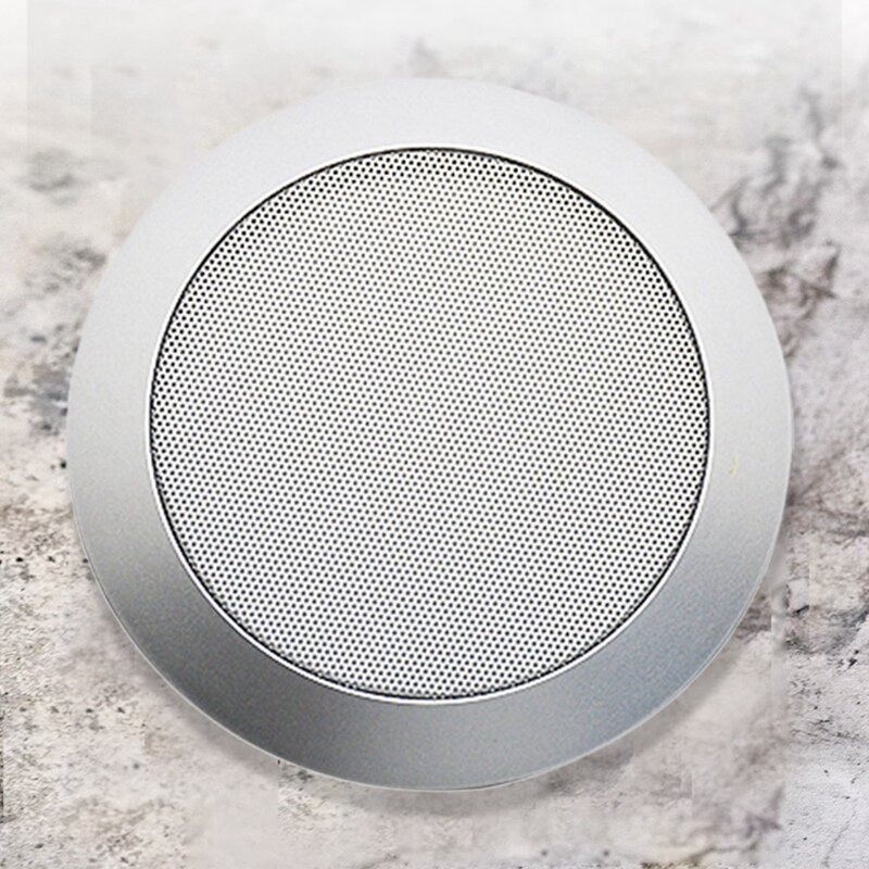 2X Ceiling Speaker Grille, 4-Inch Ceiling Embedded Audio Speaker Grille(Silver)