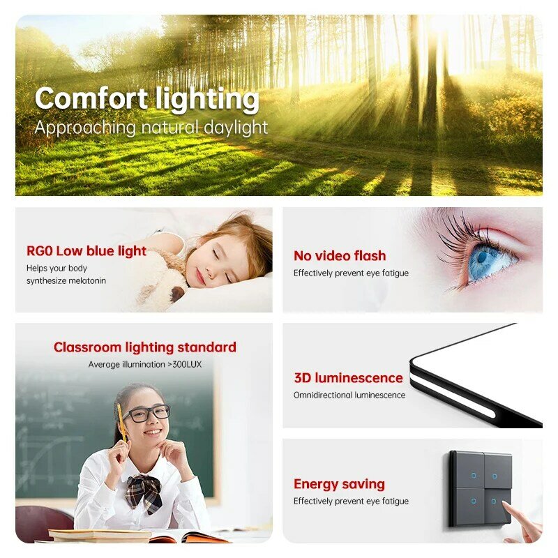 DVLIIL, Современная фотолампа, Минималистичная фотолампа для спальни, гостиной, столовой, коридора, внутреннего освещения