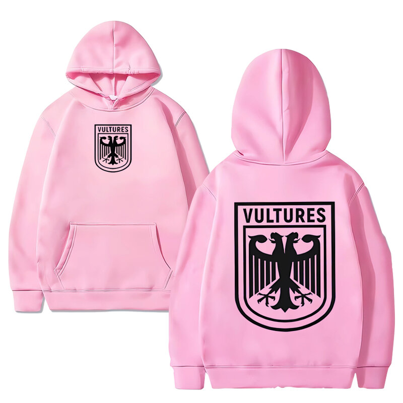 Hot Sale Rapper Kanye West Vultures Logo Hoodie Men Women Fashion print Graphics Oversized Sweatshirt Unisex Casual Fleece Tops
