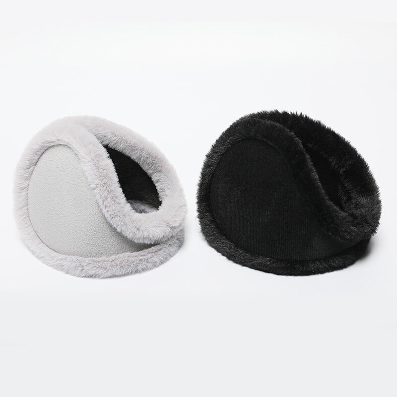 1PC Warm Earmuffs for Men in Winter Thick and Plush Cold Resistant Earmuffs for Rear Wearing Sound Amplification and Hearing Aid