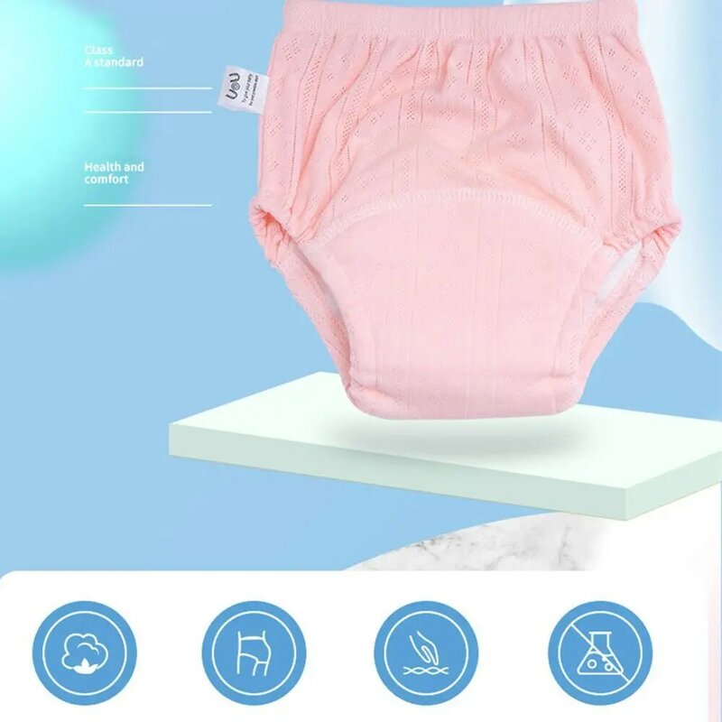 BABY Boy Girl Solid Color Diapers Washable Newborn Training Pants Underwear Baby Shorts Infant Panties
