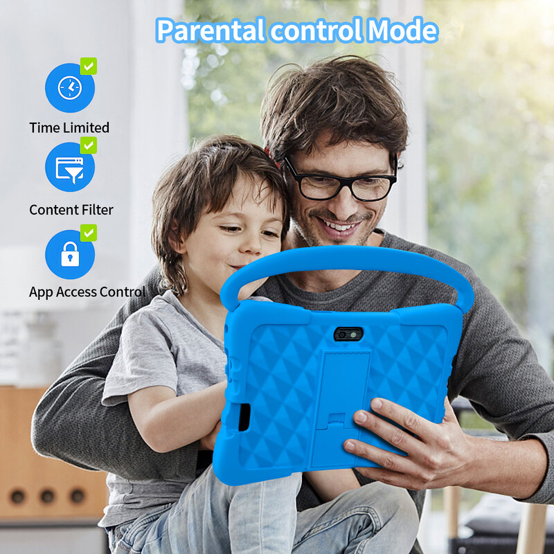 K4-Tablette Android 11 de 7 Pouces pour Enfant, 2 Go 32 Go, Façade, Core, WIFI6, Google Play, 4000mAh, Cadeau