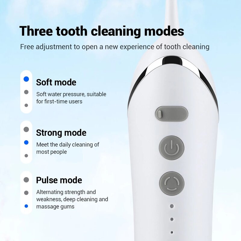 شاومي عن طريق الفم الري المياه دودة الحرير الكهربائية تبييض الأسنان USB قابلة للشحن اللثة الرعاية المحمولة اللاسلكي جت الأسنان قشارة جديد