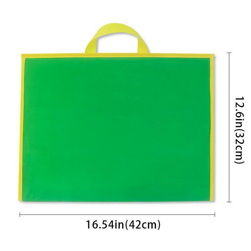 Foldable Felt Story Storytelling Board Double-Sided Board Montessori Toys Teaching Board Early Learning For Toddlers Aids