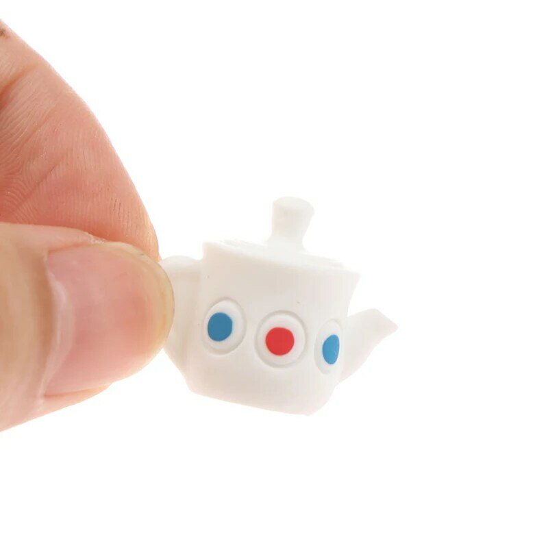 4Pc น่ารักตุ๊กตา Miniature ถ้วยกาแฟ Teapot Teacup ถาดกาต้มน้ำถ้วยชุดของเล่น Prop ตุ๊กตา DIY Decor Micro ภูมิทัศน์