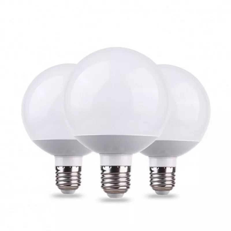 글로브 LED 전구, 따뜻한 일광 화이트 램프, 5000K 45W, 9W 12W 15W, 침실 화장실 거울용