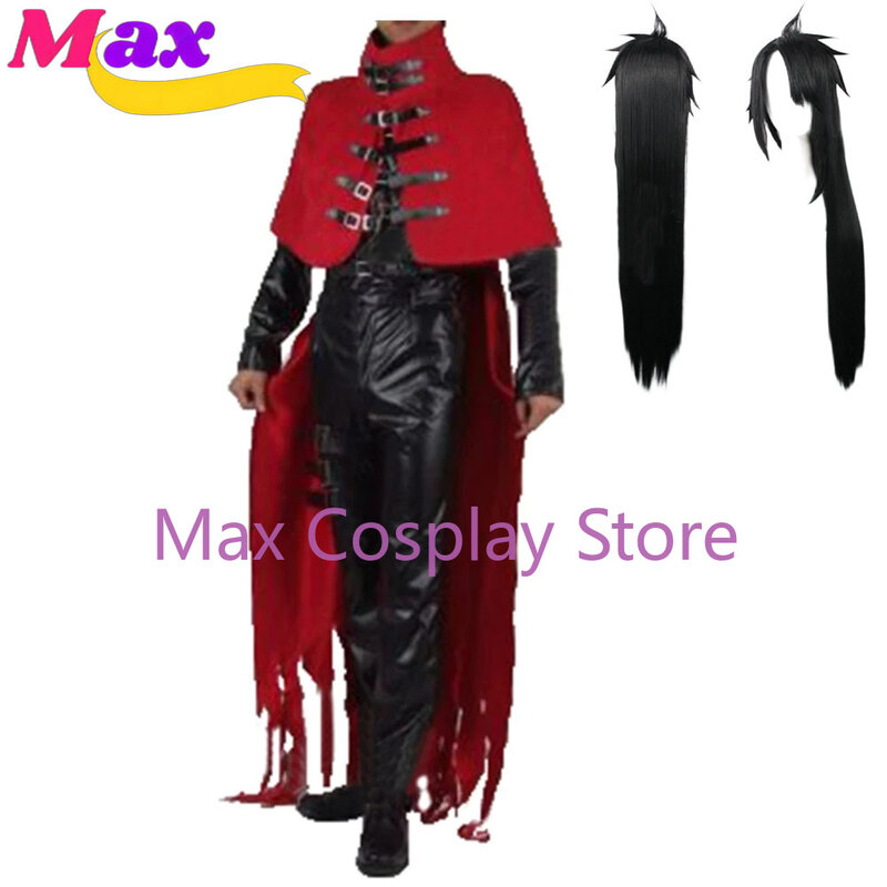 Max Vincent Valentine Cosplay Costume with cape Any Size Custom Made ZZ