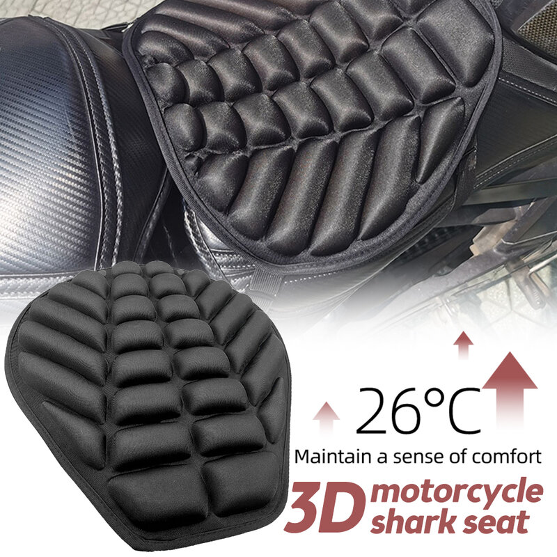 غطاء مقعد دراجة نارية جديد وسادة هوائية للدراجة النارية غطاء وسادة هوائية للمقعد واقي لتخفيف الضغط مقاعد جل دراجة نارية عالمية