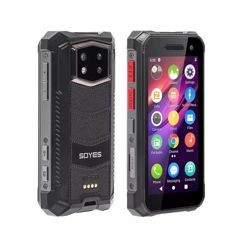 Soyes-Mini Rugged Smartphone, Celular, Face ID Unlock, Maxo, Android 10, NFC, Tela Sensível ao Toque, Octa Core, 6GB, 8GB, 256GB, 3.5 ", 4G