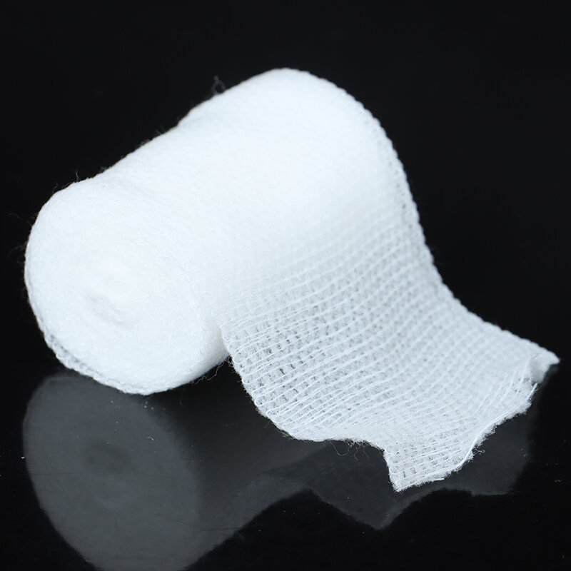 10rolls pbt bandagem elástica kit de primeiros socorros gaze rolo curativo ataduras