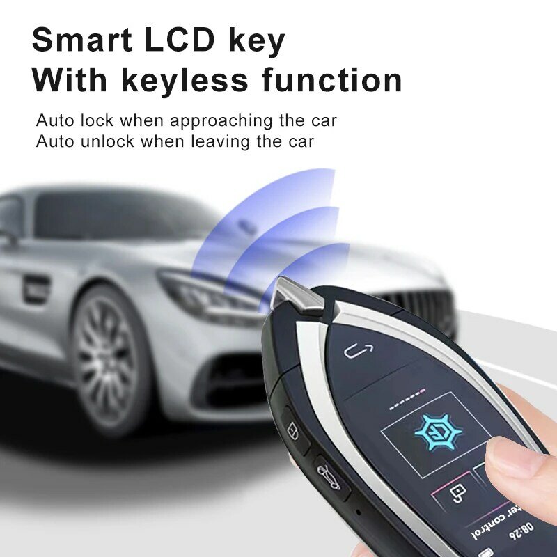 Baru CF930 kunci Remote layar LCD pintar butik modifikasi Universal kunci pintar tanpa kunci untuk semua mobil kunci pintar LCD untuk BMW/Toyota/Audi