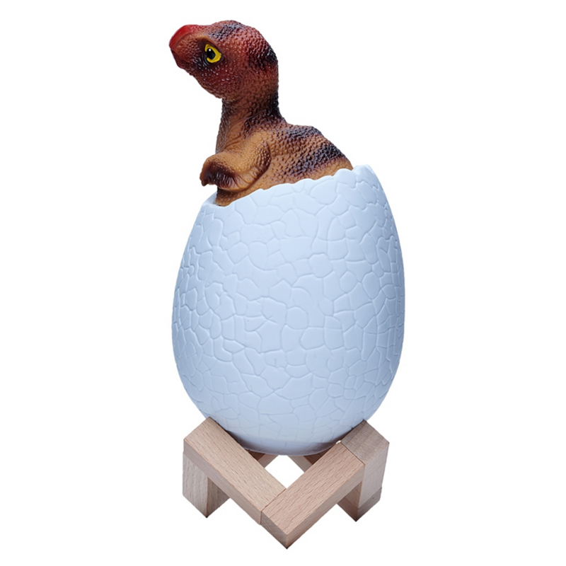 3D Night Light Oviraptor Egg Desk Lamp 16 Color Touch Remote Control Cartoon Table Lamps for Kid Home Decor
