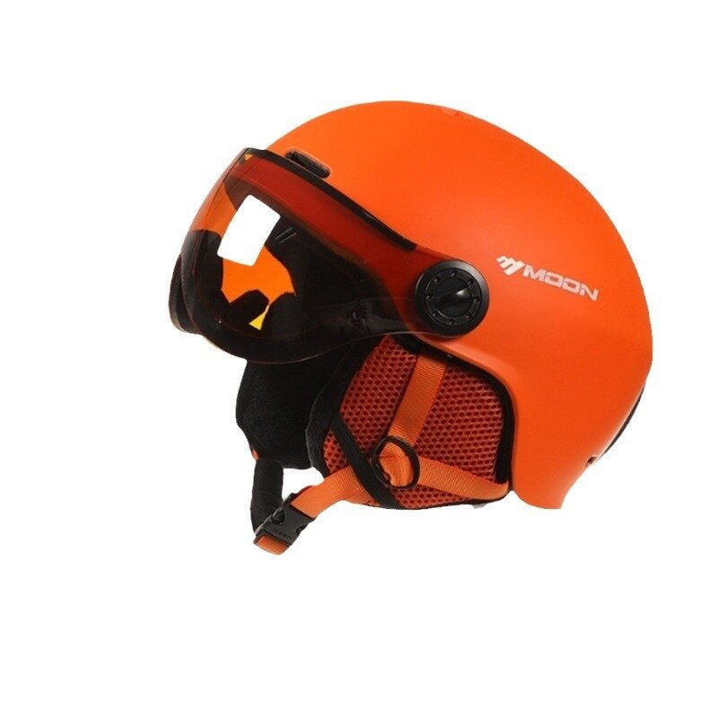 Capacete de esqui com proteção auditiva, totalmente moldado, à prova de vento, esportes de neve, skate, snowboard, capacetes de segurança