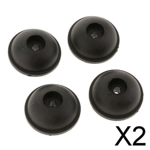 2x2 Pairs Travel Luggage Stud Foot Replacement Bottom Stud Footstand Black