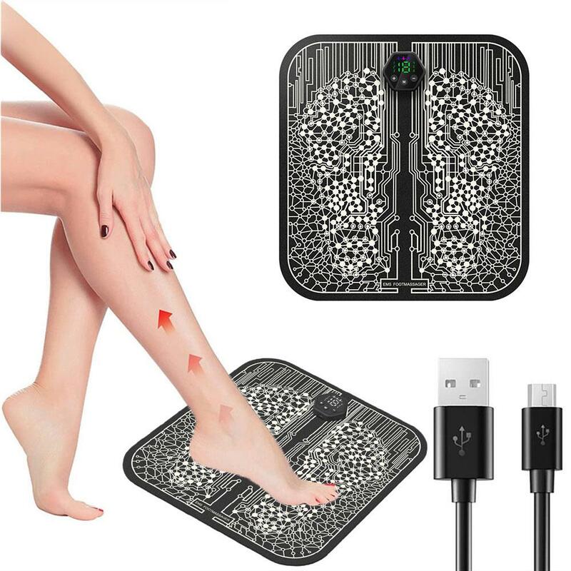 Ems Fuß massage gerät Pad tragbare elektrische Muskels timulation Durchblutung Schmerzen Blut massage Matte Linderung entspannen 2024 Füße Improv isation n5l0
