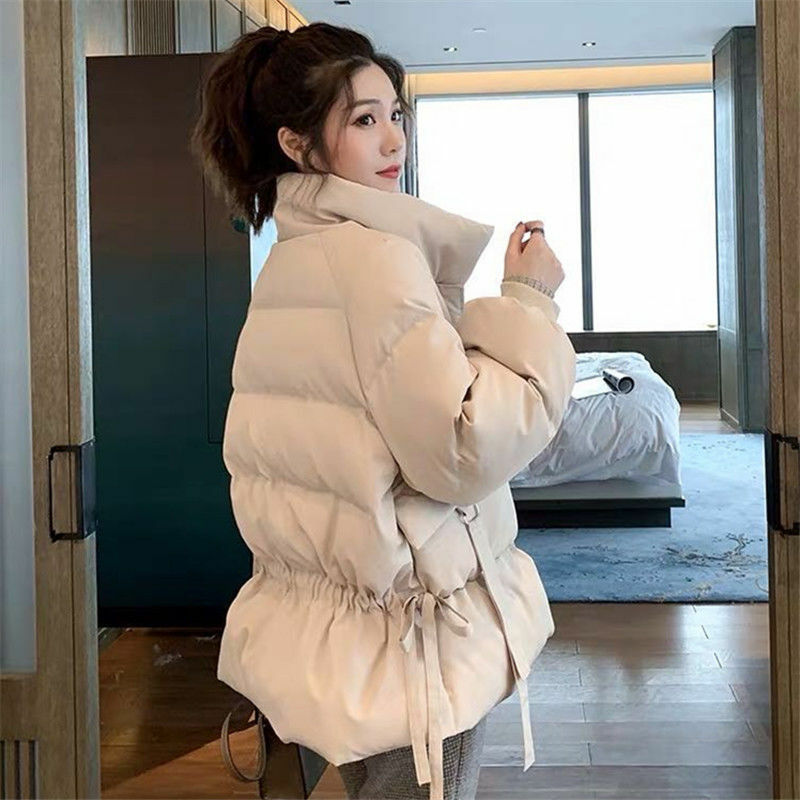 Zagęszczony ciepła ocieplana kurtka dla kobiet jesień zima 2023 nowa moda na co dzień z długim rękawem parki Vintage płaszcze z długim rękawem
