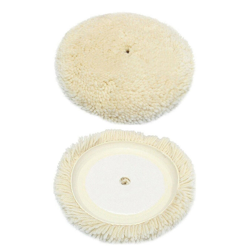 180mm 7inch Wool Polishing Pad Grinding Bonnet Pad Angle Grinder Buffing Wheels Soft Clean Furniture Car Vehicle Power Tools