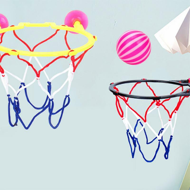 Mandi basket mainan untuk anak-anak bak mandi basket Hoop & bola Set termasuk 2 bola 1 suction cangkir basket Hoop Playset untuk