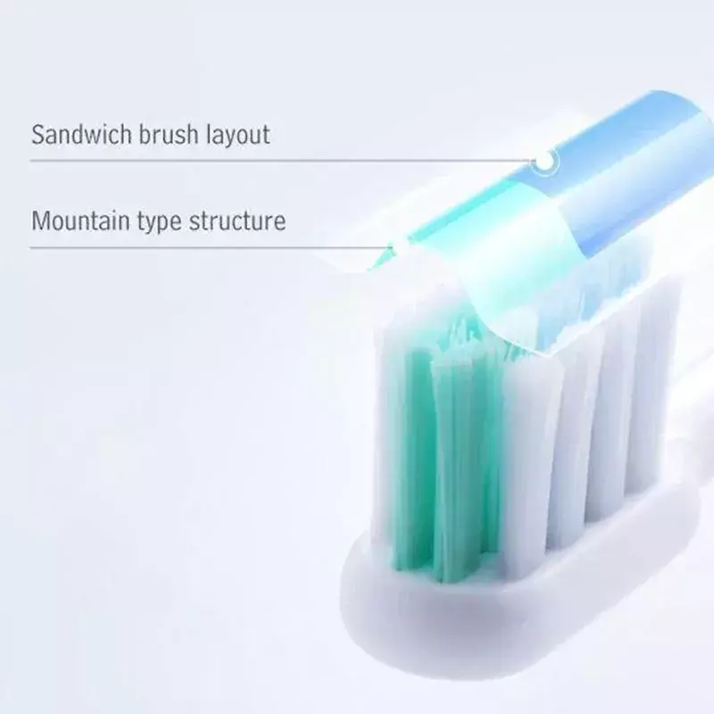 Brosse à dents lectronique remplaçable, accessoire incliné