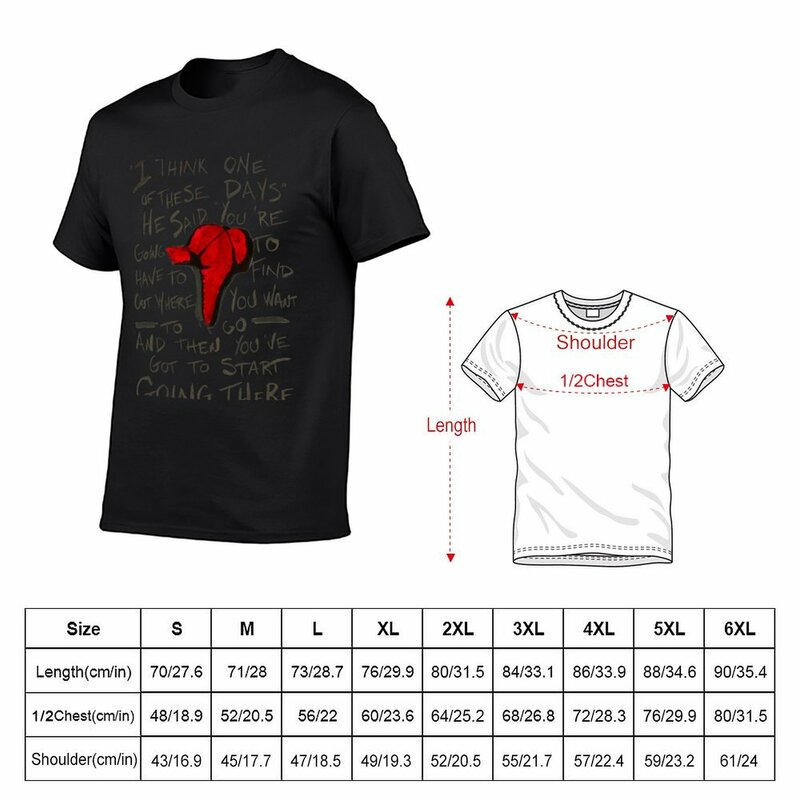 The Catcher in the Rye - Holden's Red Hunting Cap T-Shirt Short sleeve tee plus size tops summer tops summer clothes men t shirt