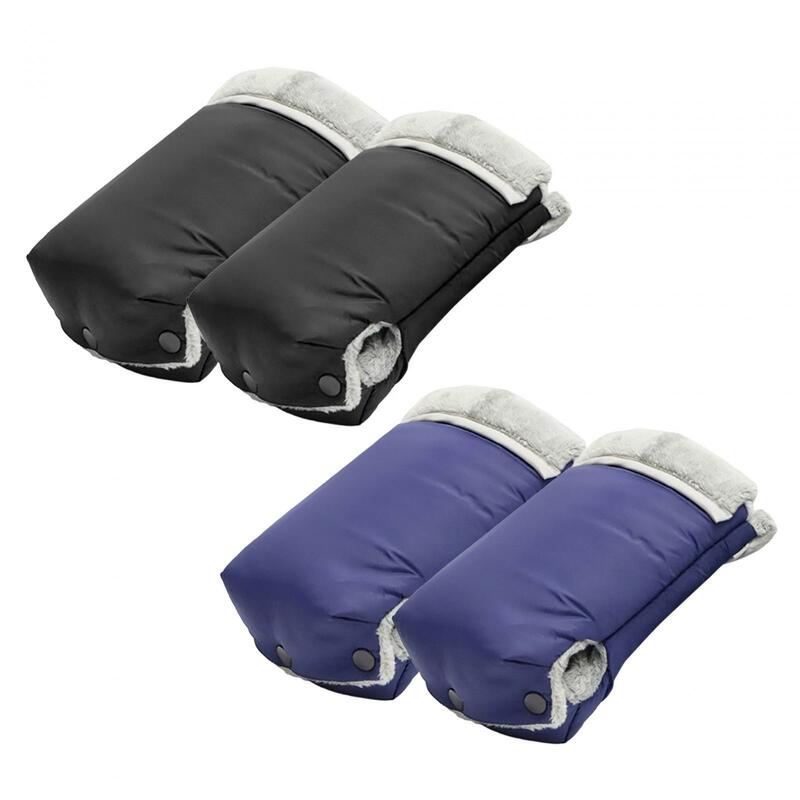 ถุงมือเข็นรถเข็นเด็กแบบหนาถุงมือขนแกะแบบสวมมือสำหรับใช้กับรถจักรยานยนต์ในสภาพอากาศหนาวเย็นได้หลายแบบ